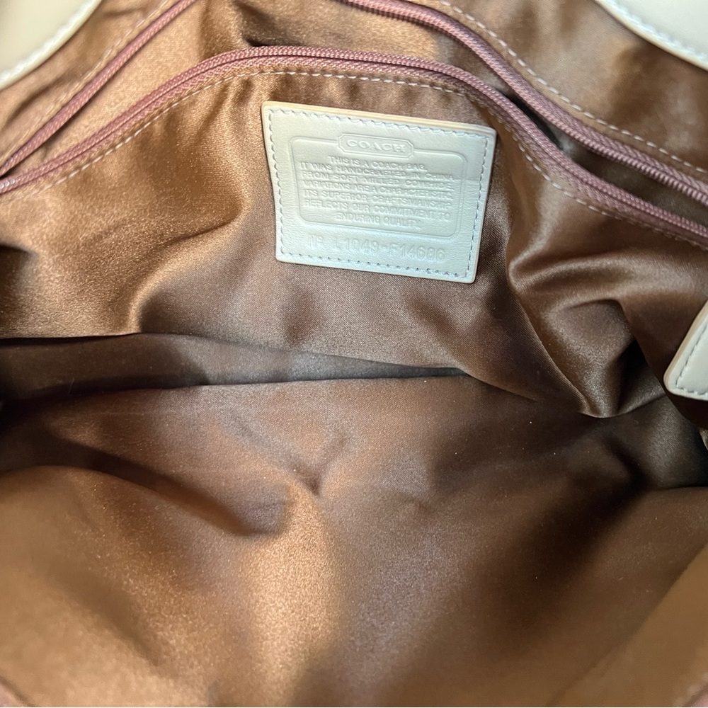 Coach Penelope Pebbled Leather Satchel - Picture 10 of 16